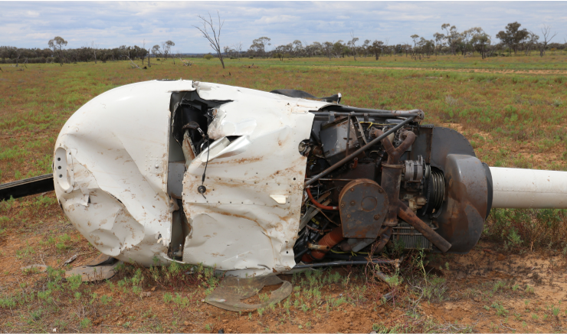 Figure 2: Helicopter wreckage