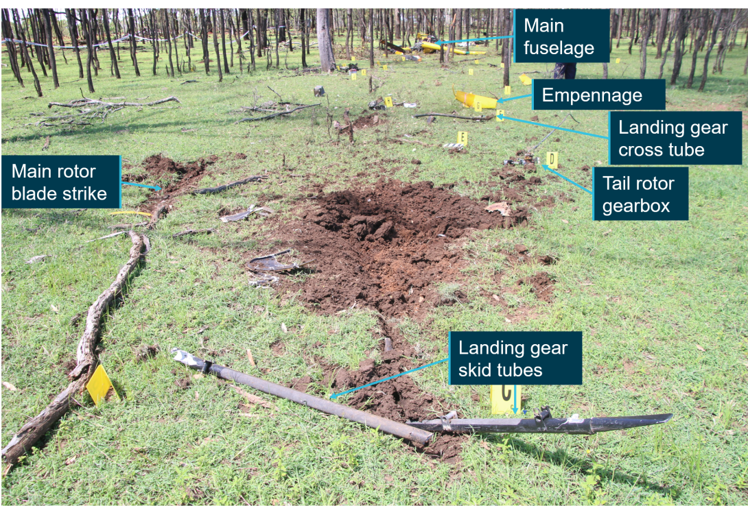 Collision with terrain involving Robinson R22 Beta II helicopter, VH-HKC, 87 km north of Hughenden Aerodrome, Queensland, 11 February 2021