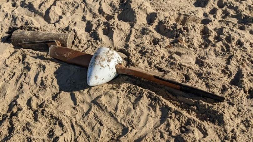 Propeller on the sand