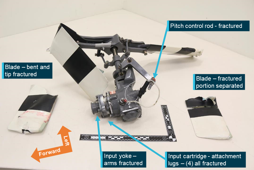 Figure 21: Tail rotor system (underside view)