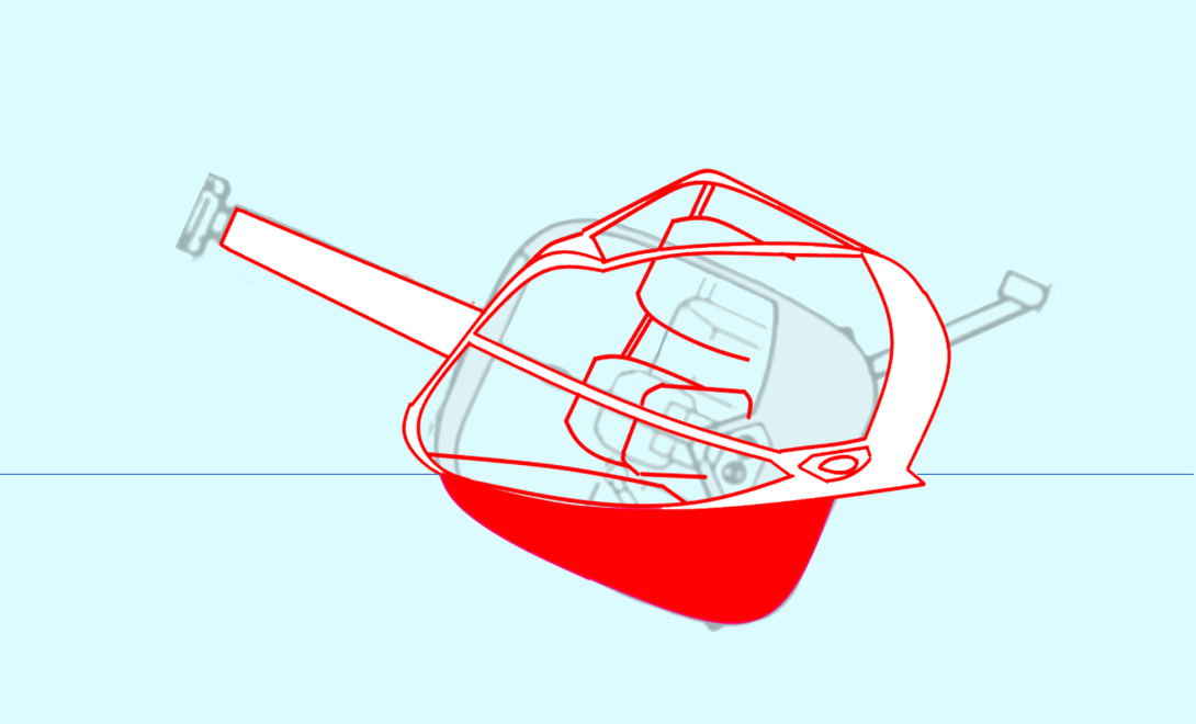 Figure 25: Diagram of cabin deformation in VH-NBY