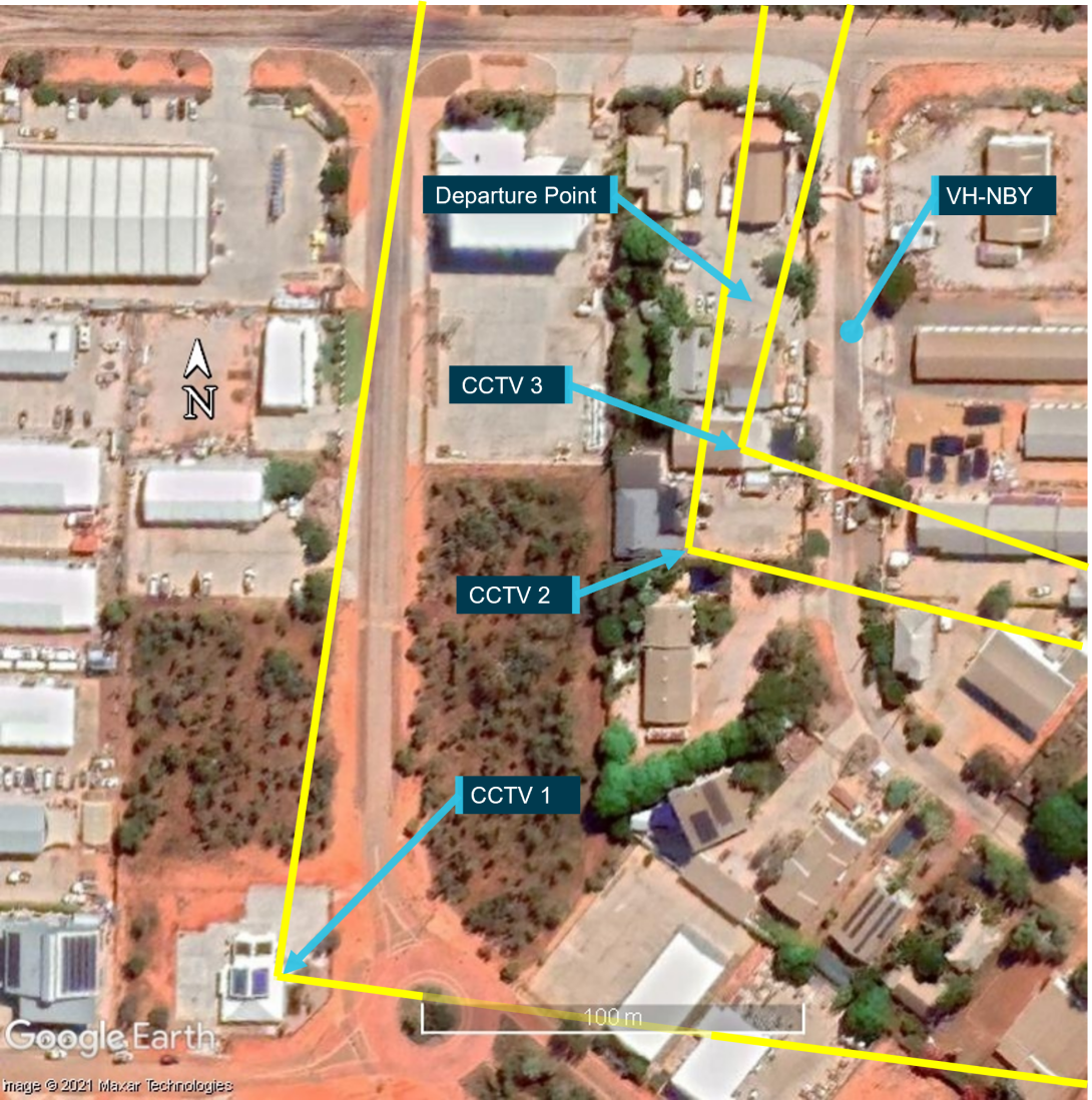 Figure 9: Nearby CCTV locations and relative fields of view