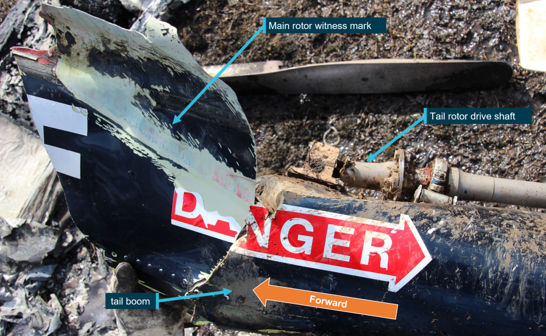 Figure 4: Tail boom impact