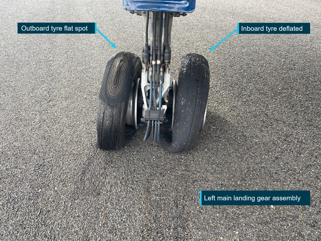 Figure 2: Left main landing gear after occurrence