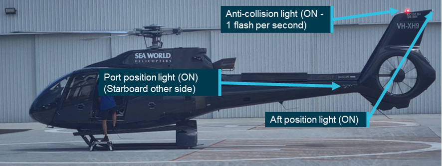 VH-XH9 lighting configuration