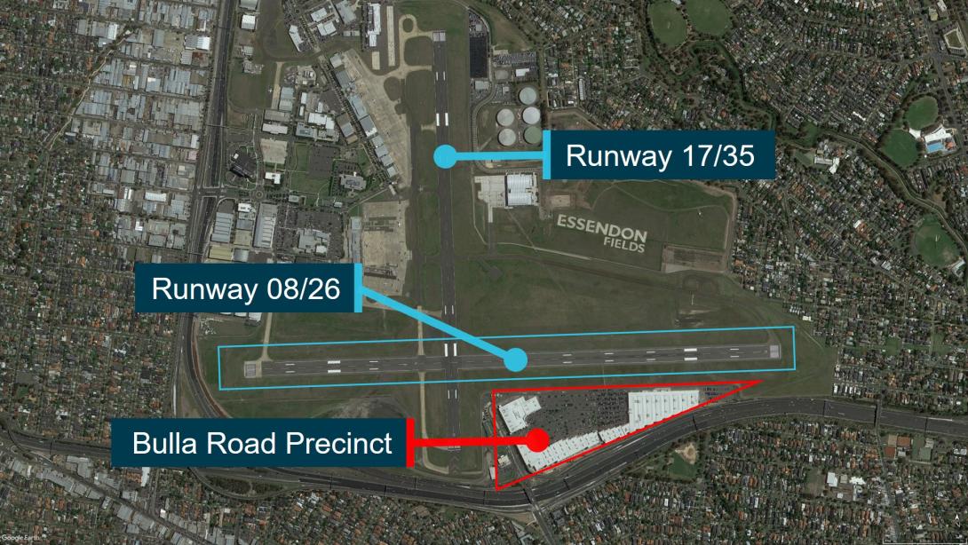 Figure 1: Essendon Fields Airport, March 2021