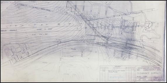 Figure 21: Essendon Airport 1972 clearance surfaces chart