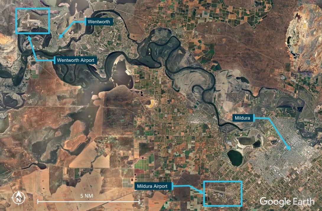 Figure 3: Mildura / Wentworth proximity