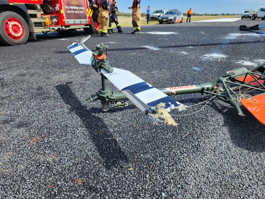 Figure 2: Helicopter tail rotor damage