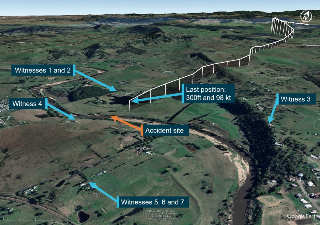 Figure 4: VH-PHP final flight track