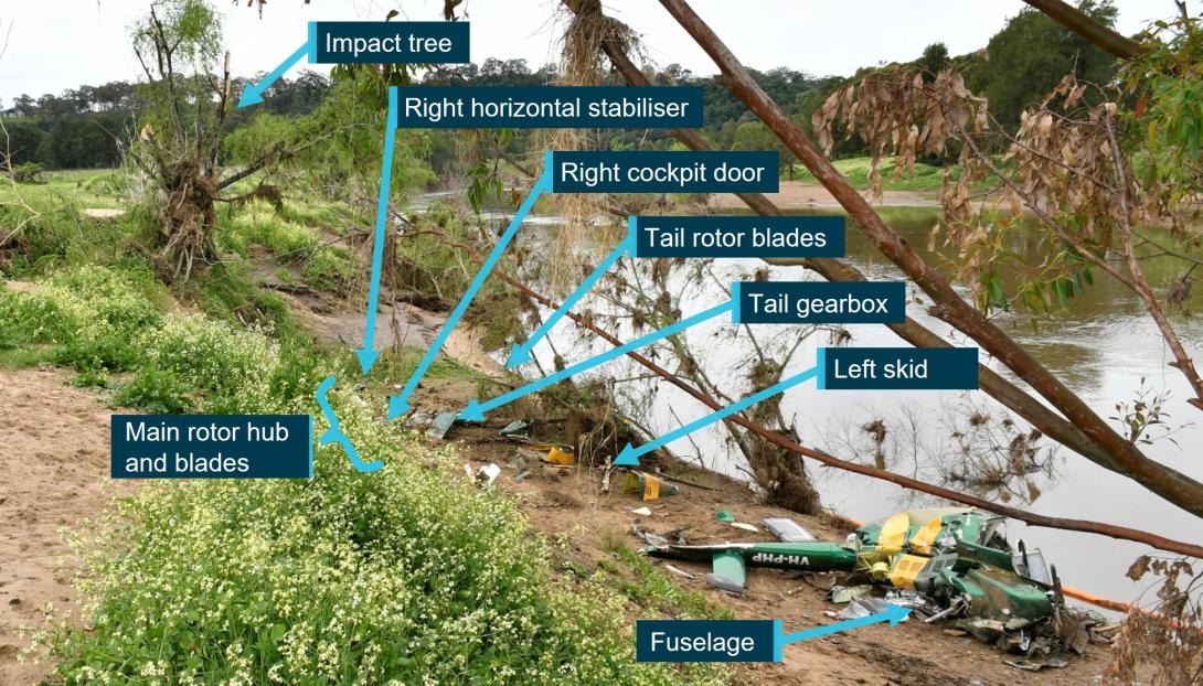 Figure 5: Wreckage trail