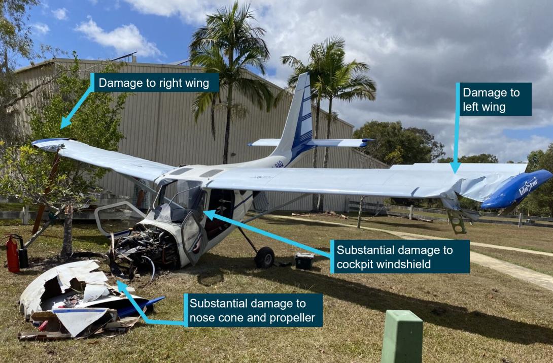 Figure 3: Aircraft damage