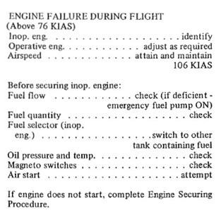 Figure 7: PA-31-350 engine failure during flight