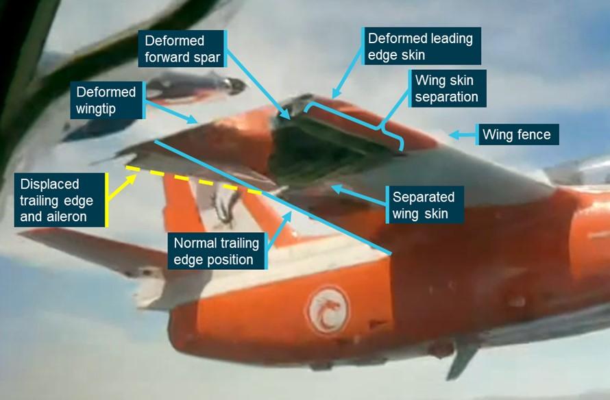 Figure 12: Right wing of Viper 2 immediately after the collision