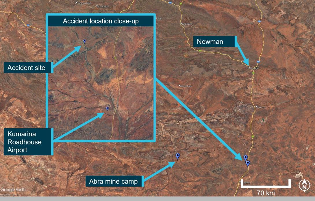 Figure 1: Accident site location