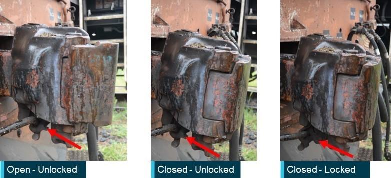 Figure 14: Bottom lifter operated automatic coupler