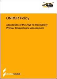 RSW competence assessment policy (Source: ONRSR)