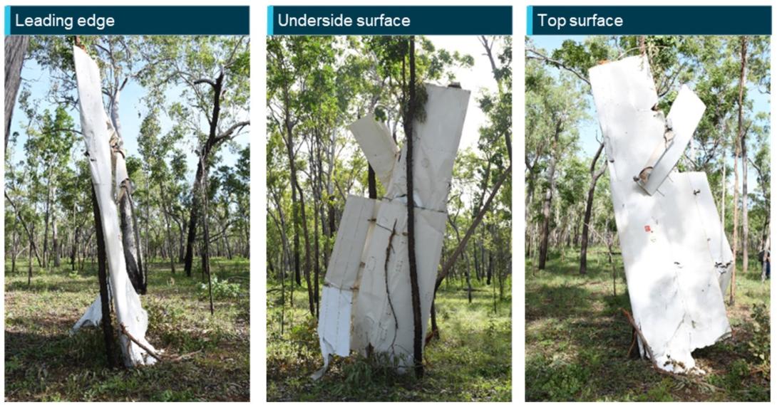 Figure 9: The right wing as it was found approximately 300 m from the main wreckage