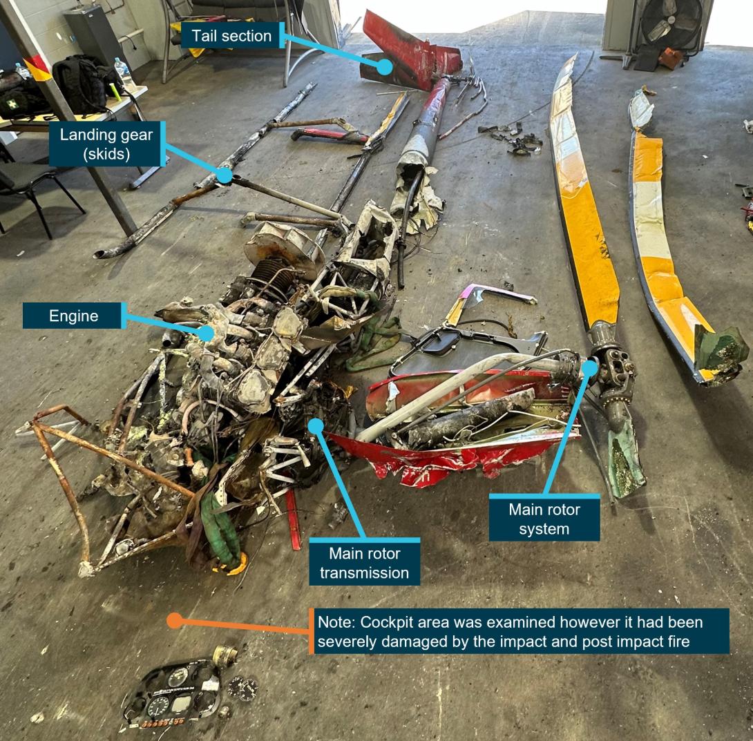 Figure 5: Examination of wreckage