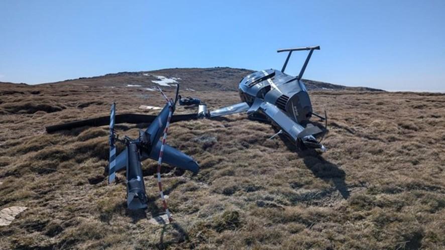 Figure 1: Robinson R44 damage