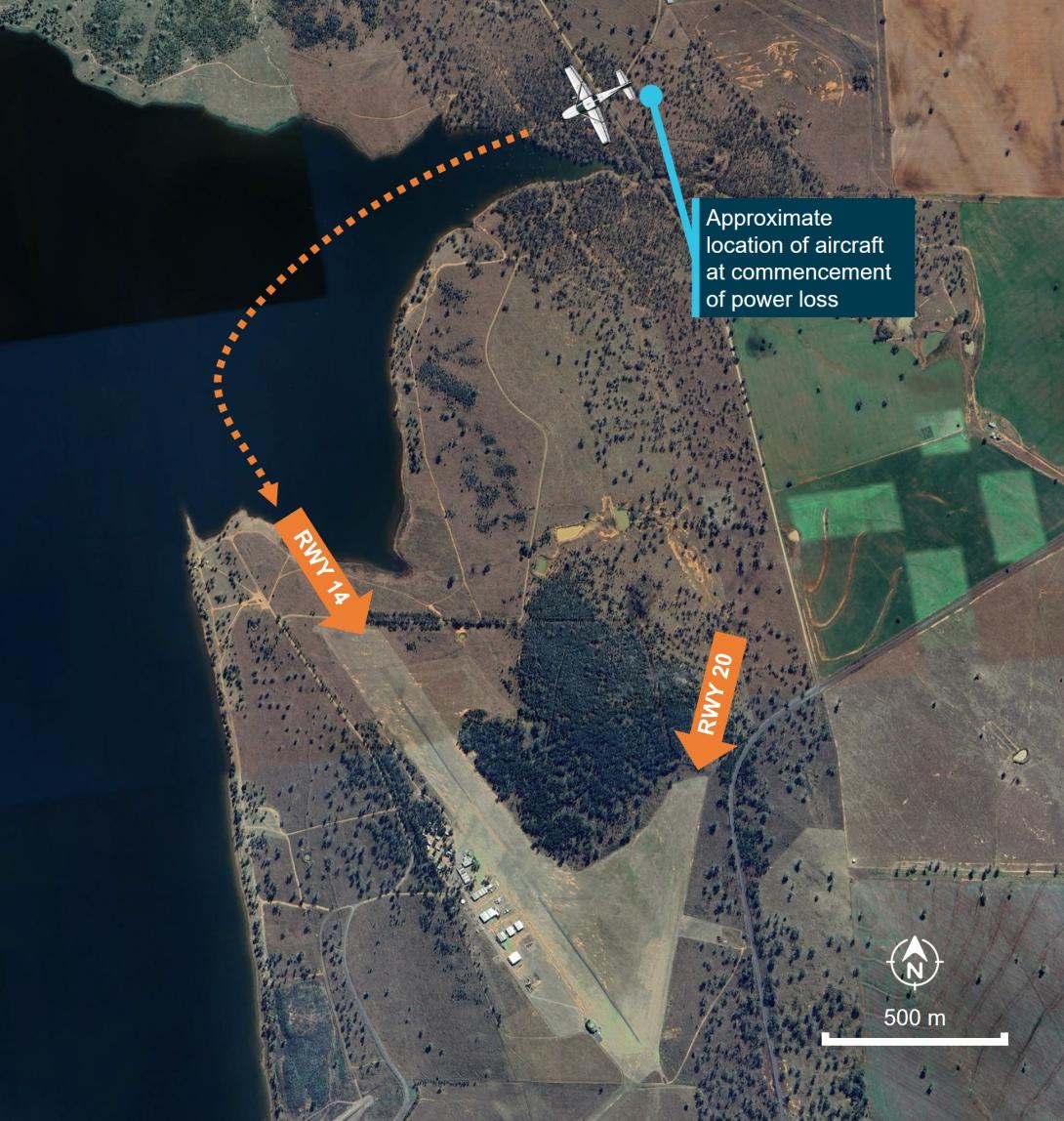 Figure 2: Approach path of aircraft