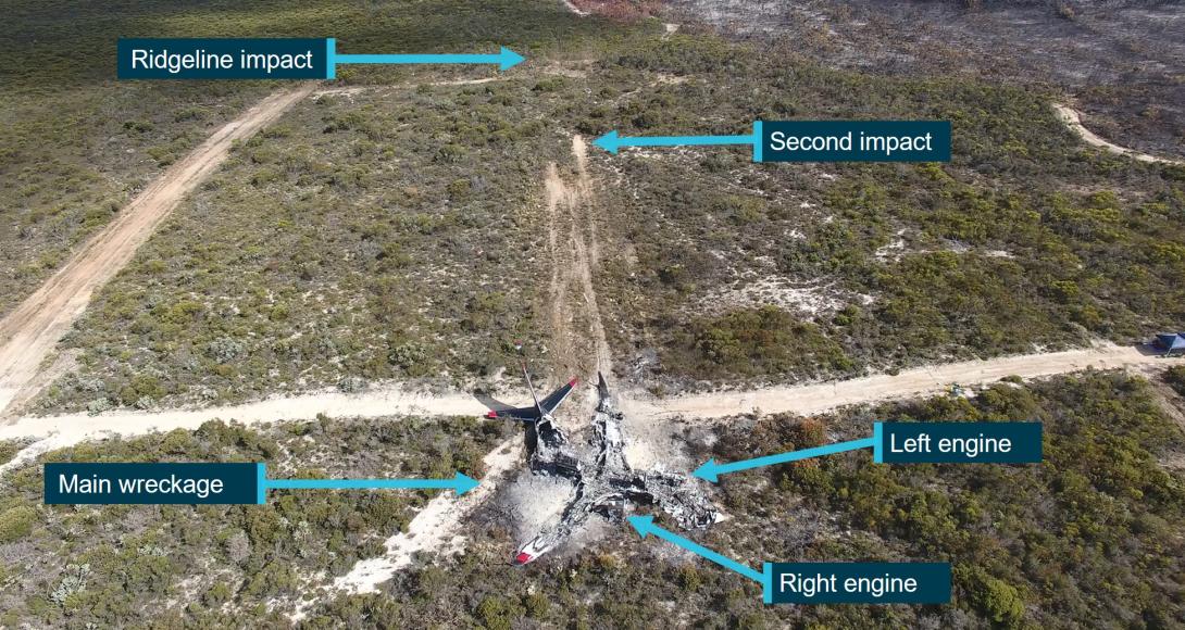 Figure 6: Second impact and main wreckage