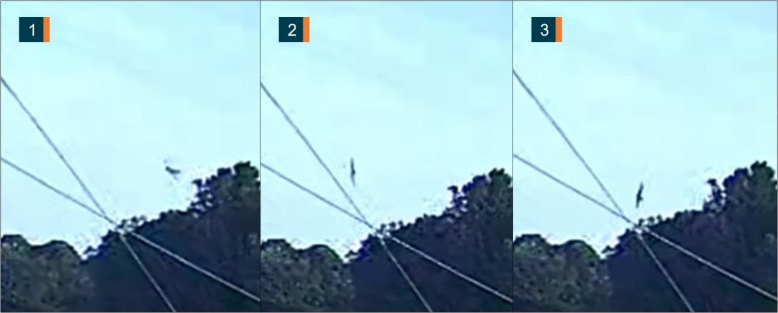 Figure 2: CCTV footage of final turn