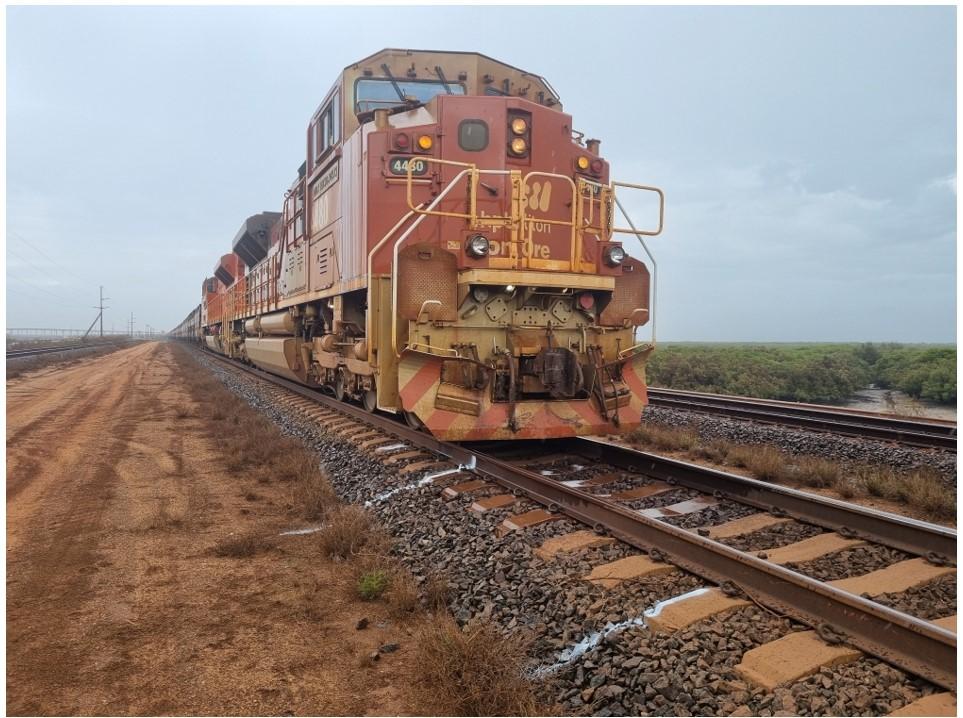 Figure 4: Lead locomotive of train M05519B after the accident