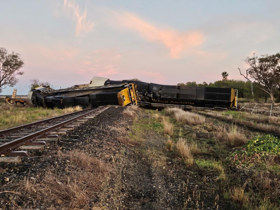 Figure 5: The WRA-class locomotives, post-collision