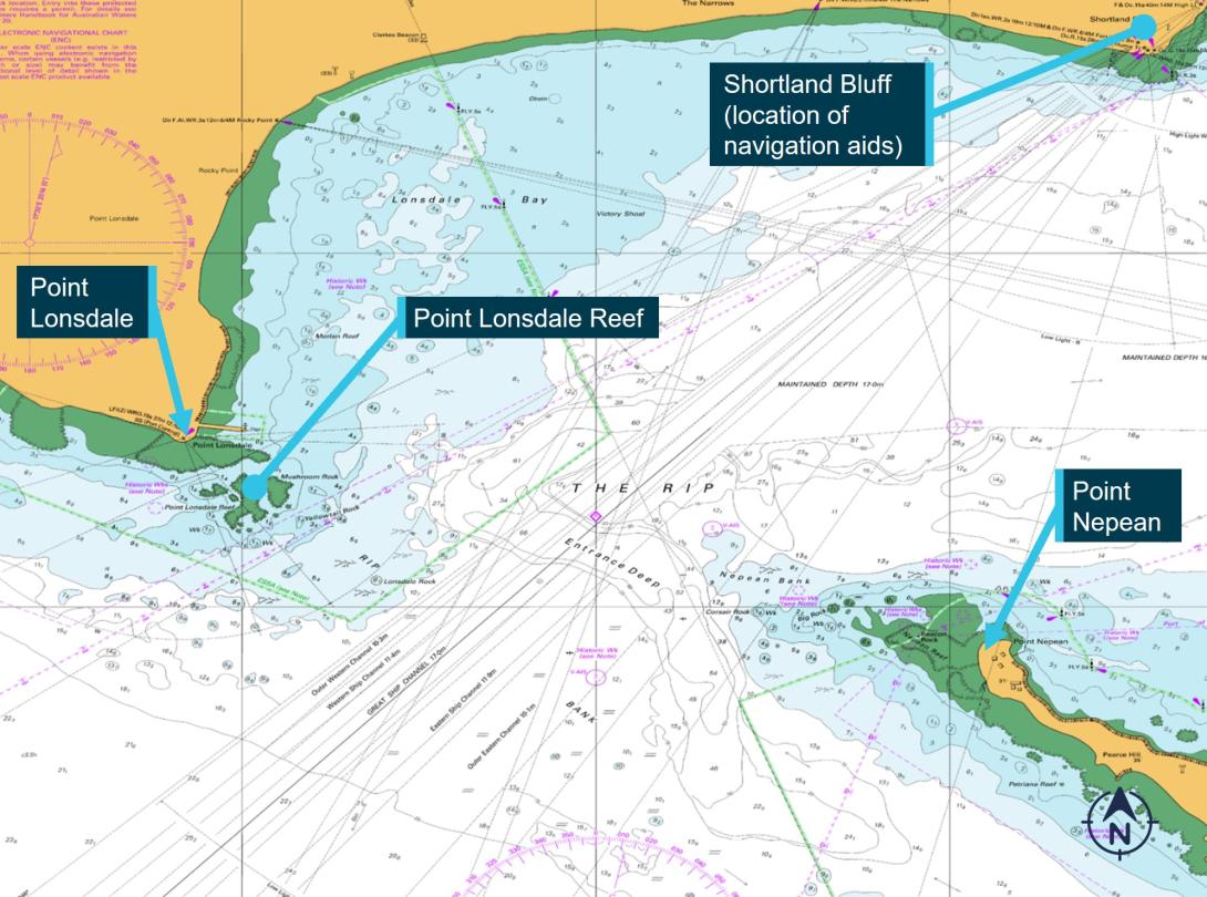 Figure 6: The entrance to Port Phillip