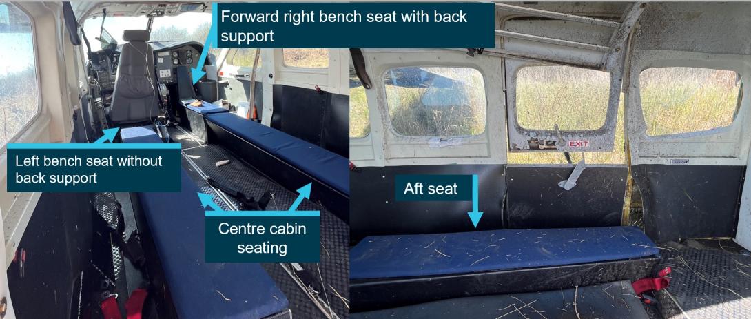 Figure 6: VH-UMV cabin seating arrangement 