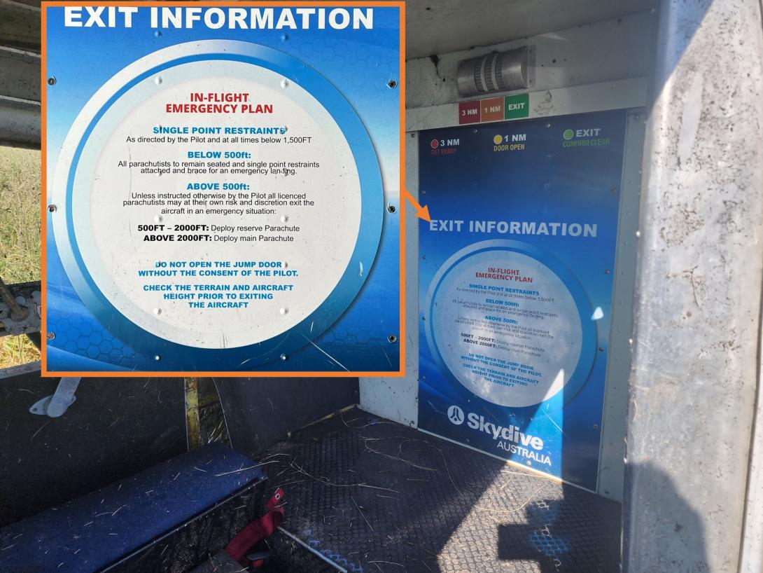 Figure 8: In-flight emergency plan