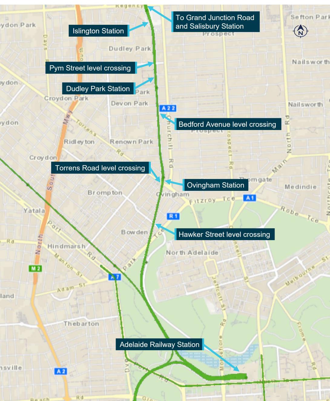 Figure 1: Acciona Gawler rail electrification project worksite